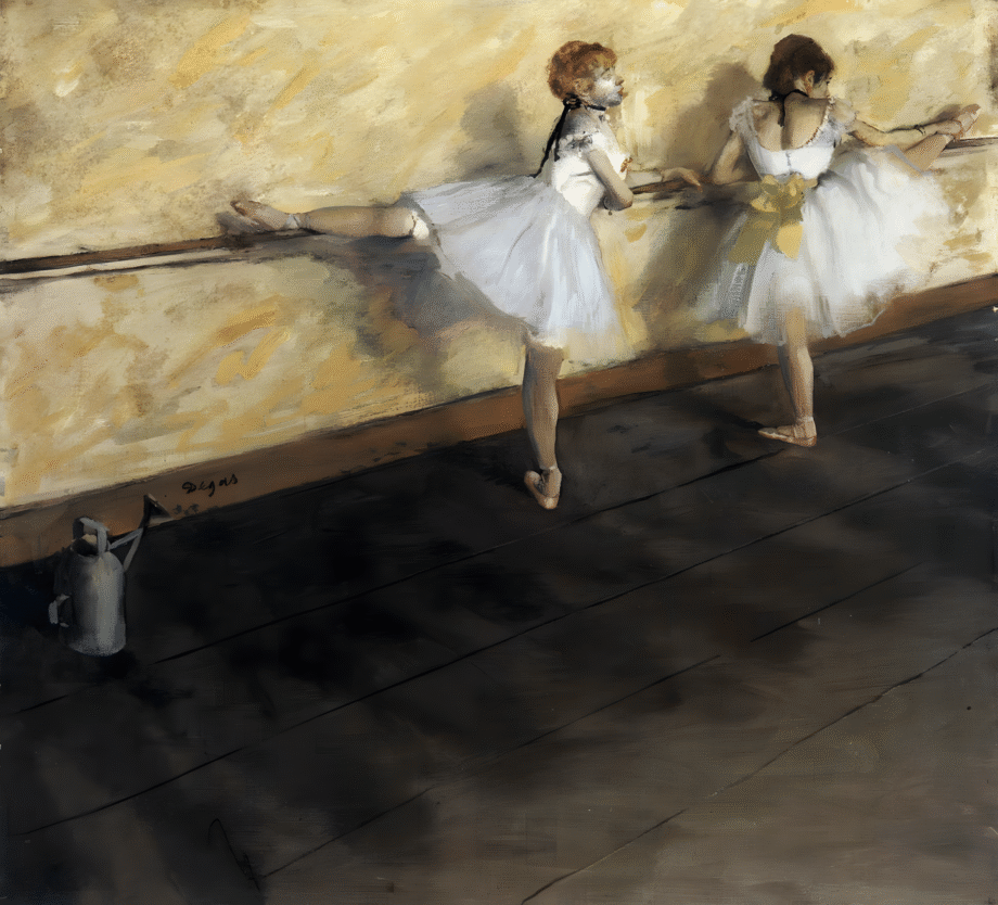 Dancers Practicing at the Bar