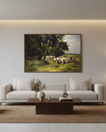 A Shepherd with His Flock_1