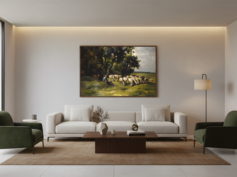A Shepherd with His Flock_1