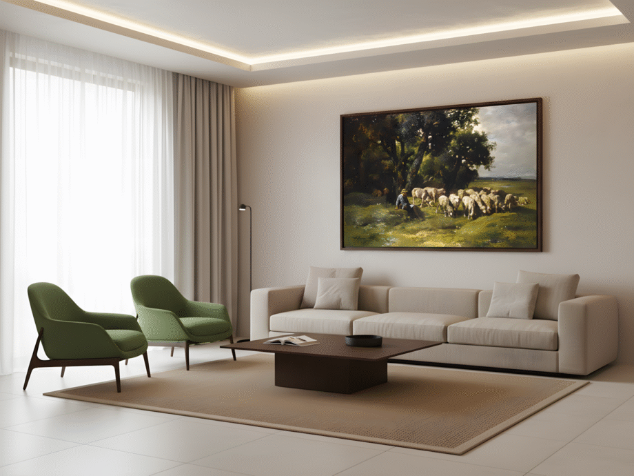 A Shepherd with His Flock_2