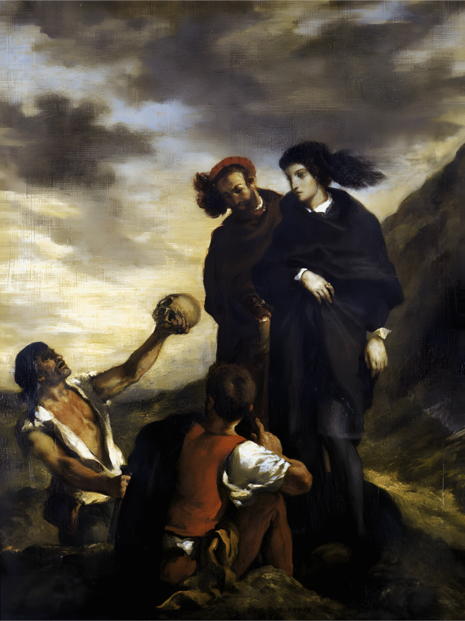 Hamlet and Horatio in the Graveyard