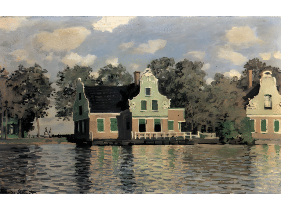 Houses on the Riverbank in Zaandam