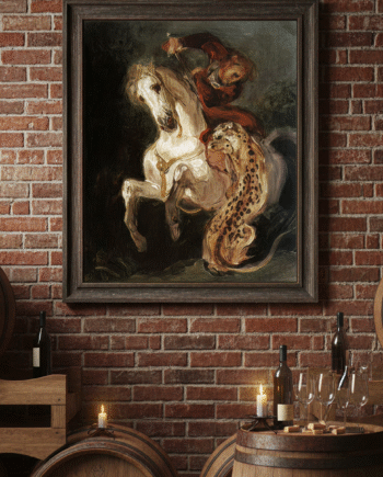 Jaguar Attacking a Horseman01