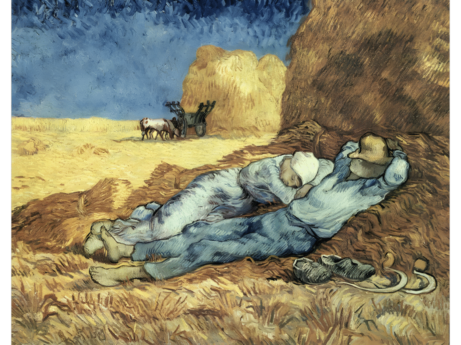 Noon Rest from Work (after Millet)