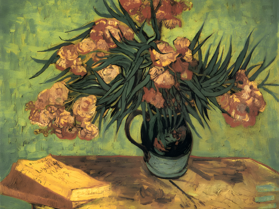 Still-Life with Oleanders and Books