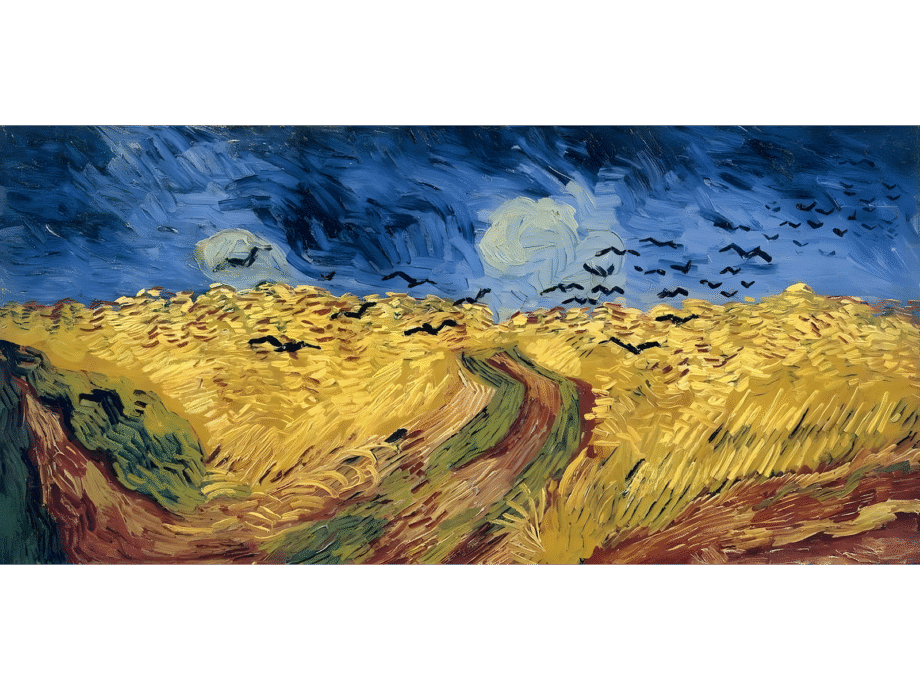 Wheat Field with Crows
