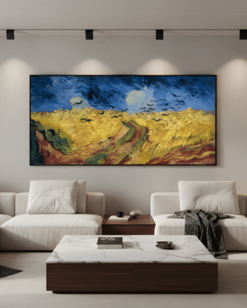 Wheat Field with Crows