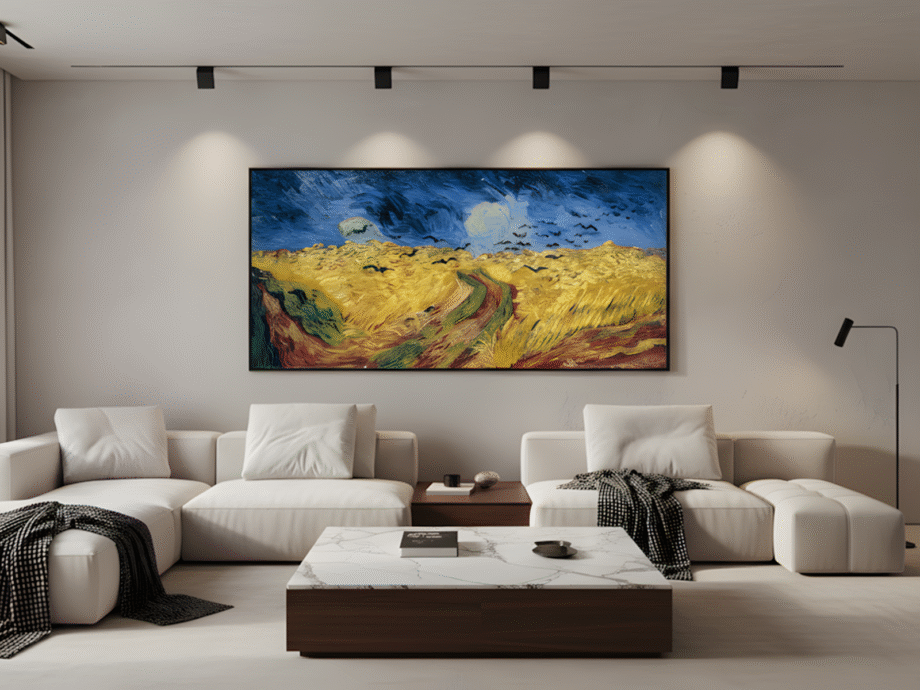 Wheat Field with Crows
