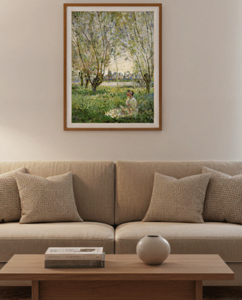 Woman Seated under the Willows-1