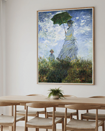 Woman with a Parasol - Madame Monet and Her Son