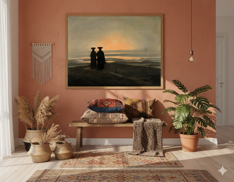 Evening Landscape with Two Men 2