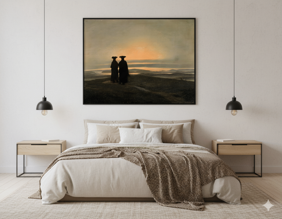 Evening Landscape with Two Men