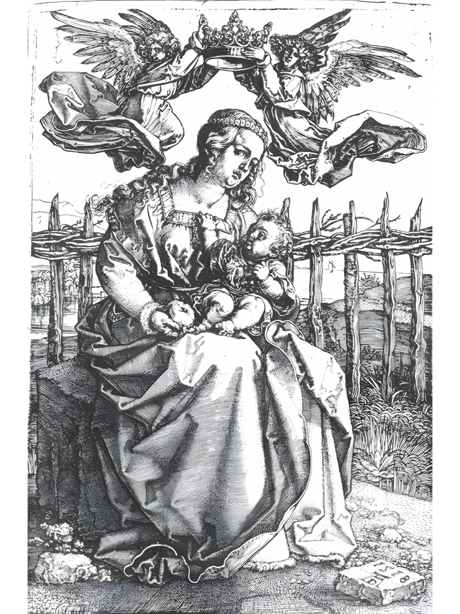 Madonna Crowned by Two Angels