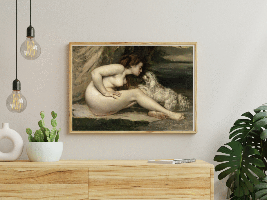 Nude Woman with Dog