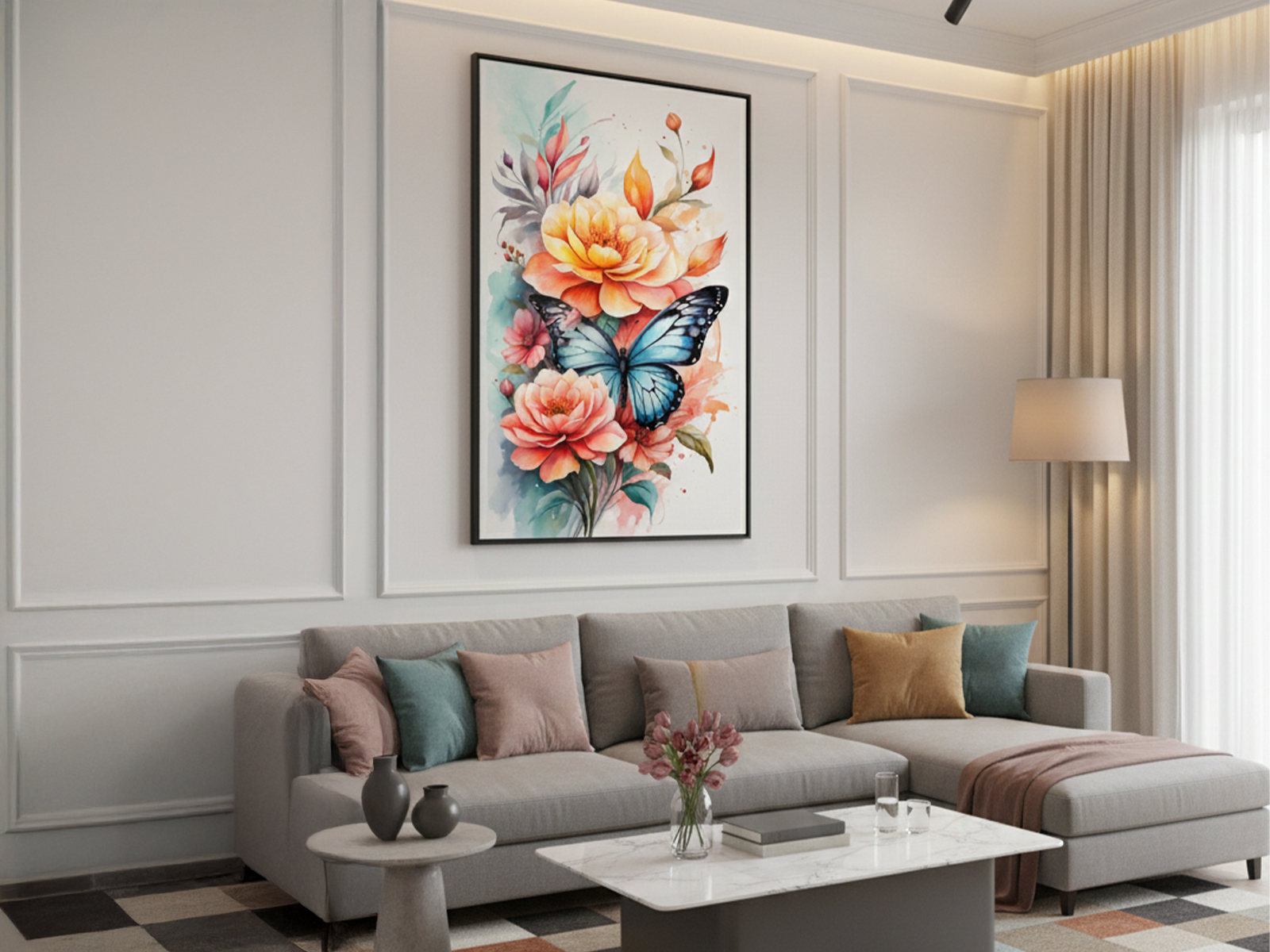 Borboleta em Aquarela 3