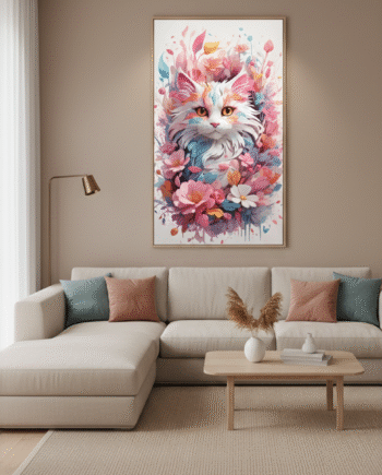 Gato no Jardim Pastel 3