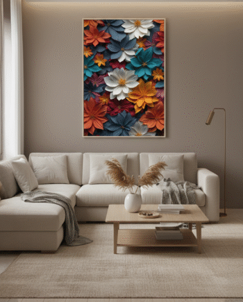 Mosaico Floral de Papel 2