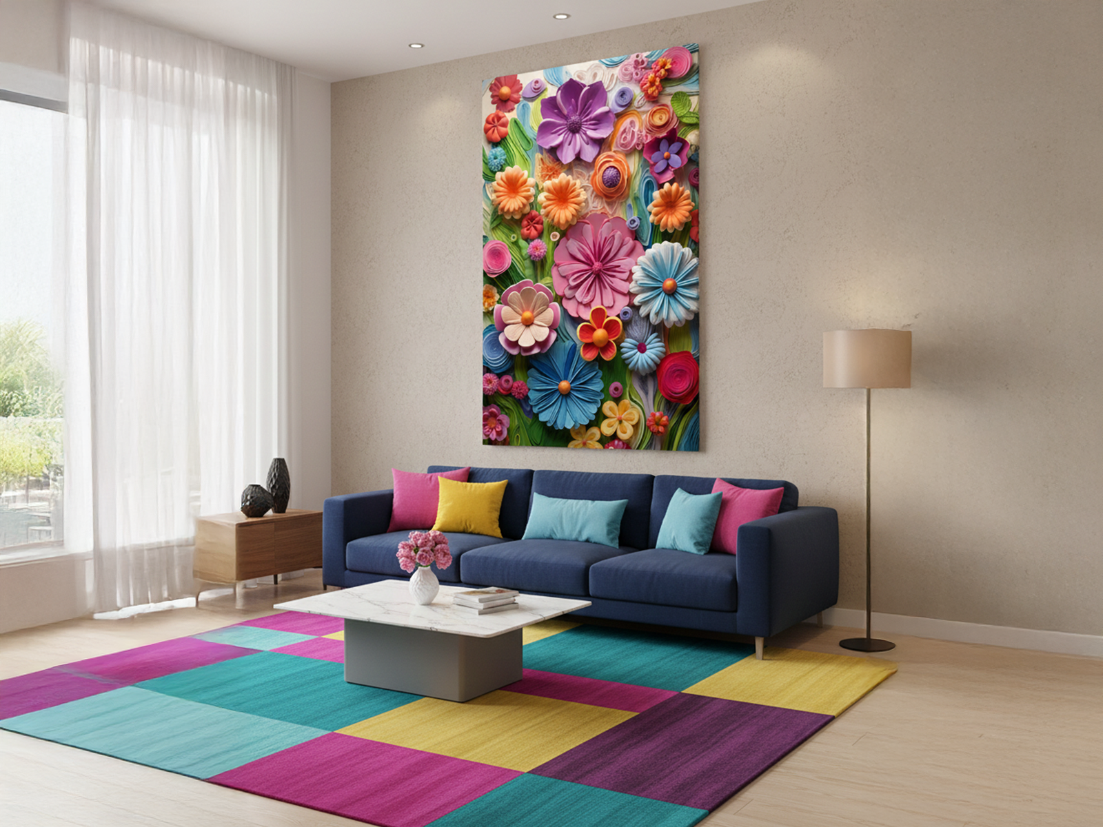 Jardim de Quilling Vibrante 3