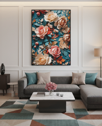 Rosas em Papel Azul 2