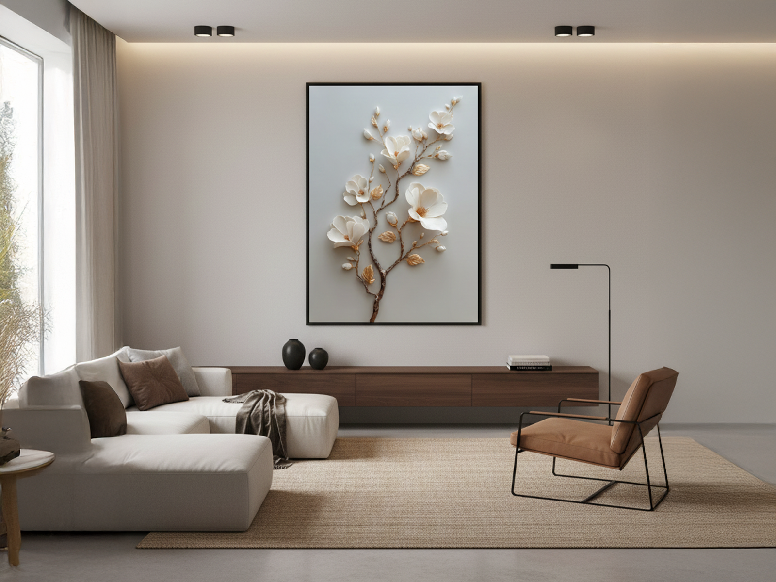 Magnólias com Folhas de Ouro 2